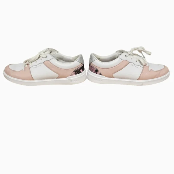 Cole Haan Grand Crosscourt Sneakers in Peach Whip Leather Size 6.5 Women's - Picture 4 of 9